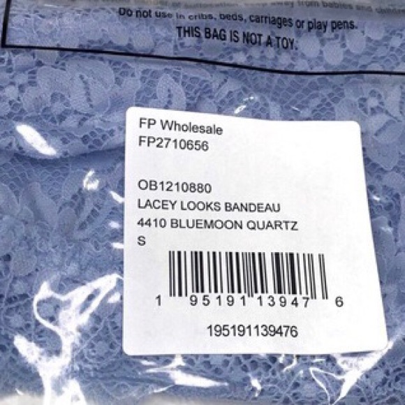 FREE PEOPLE Lacey Looks Bandeau Bluemoon Quartz - Picture 12 of 15